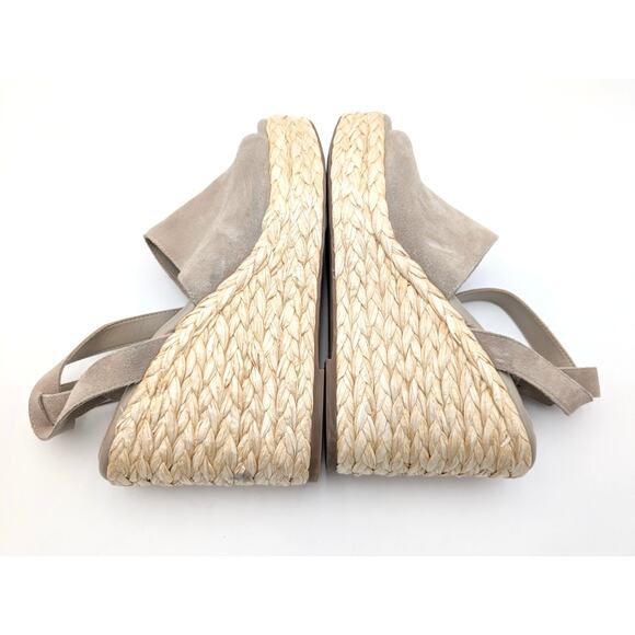 Marc Fisher LTD Nelly Wedge Espadrilles Sandal Women's Gray Size US11M EU41.5 - Picture 9 of 10